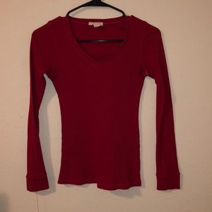 Red Bozzolo long sleeve tee-shirt